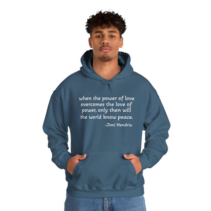MOKSHA:11 Jimi Quote Unisex Heavy Blend™ Hooded Sweatshirt - Inspired Collective Store