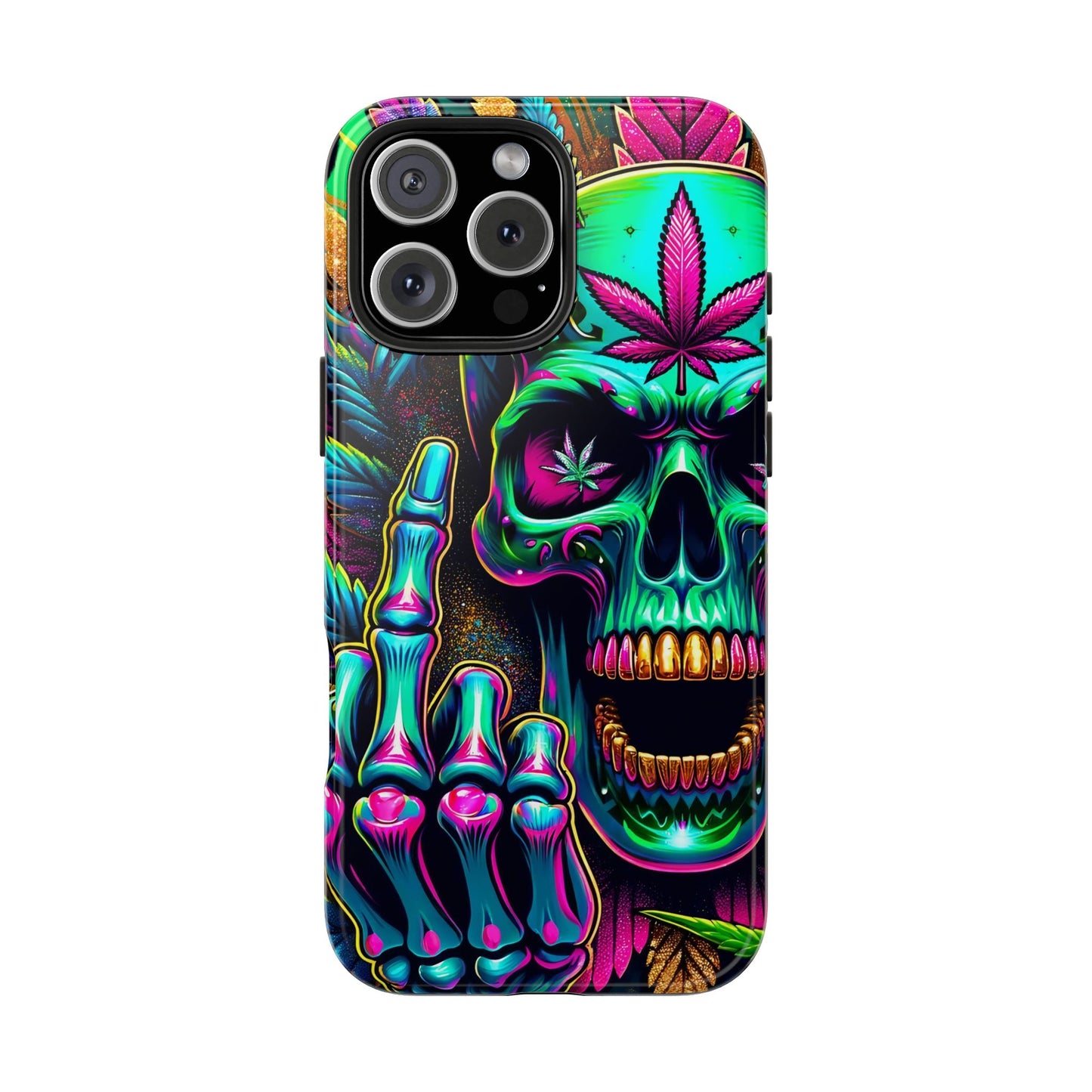 Neon Skull -Tough Phone Cases