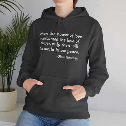 MOKSHA:11 Jimi Quote Unisex Heavy Blend™ Hooded Sweatshirt - Inspired Collective Store