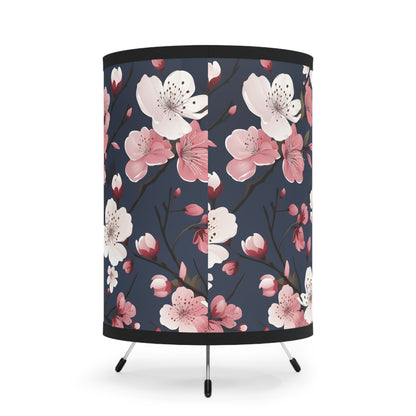 Cherry Blossom Tripod Lamp with High-Res Printed Shade, US\CA plug - Inspired Collective Store