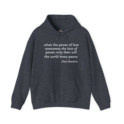 MOKSHA:11 Jimi Quote Unisex Heavy Blend™ Hooded Sweatshirt - Inspired Collective Store
