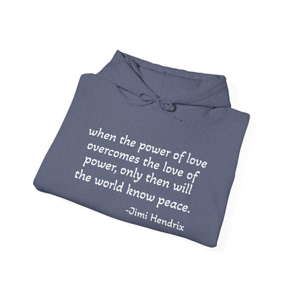 MOKSHA:11 Jimi Quote Unisex Heavy Blend™ Hooded Sweatshirt - Inspired Collective Store