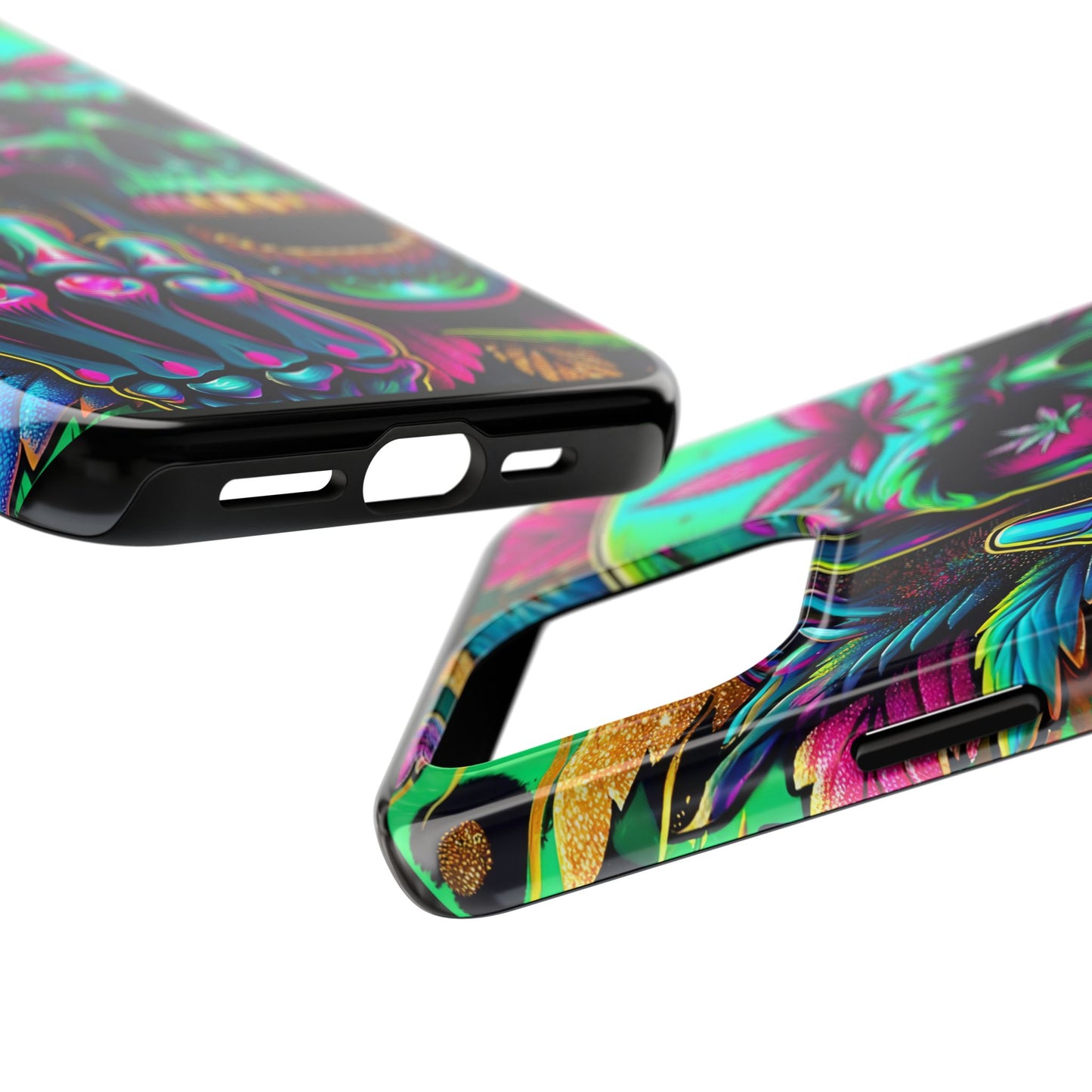 Neon Skull -Tough Phone Cases