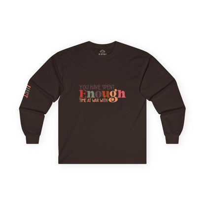 MOKSHA:11 "Enough" Unisex Ultra Cotton Long Sleeve Tee - Inspired Collective Store