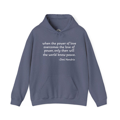 MOKSHA:11 Jimi Quote Unisex Heavy Blend™ Hooded Sweatshirt - Inspired Collective Store