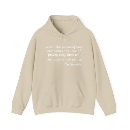 MOKSHA:11 Jimi Quote Unisex Heavy Blend™ Hooded Sweatshirt - Inspired Collective Store