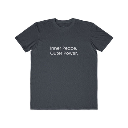 Inner Peace. Outer Power. Mens Tee — Minimalist Inspirational T-Shirt