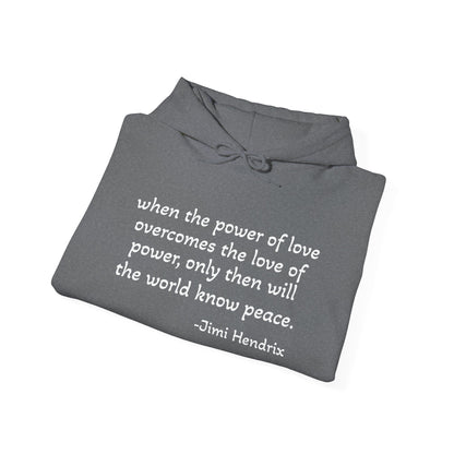 MOKSHA:11 Jimi Quote Unisex Heavy Blend™ Hooded Sweatshirt - Inspired Collective Store