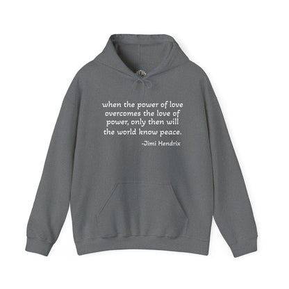 MOKSHA:11 Jimi Quote Unisex Heavy Blend™ Hooded Sweatshirt - Inspired Collective Store