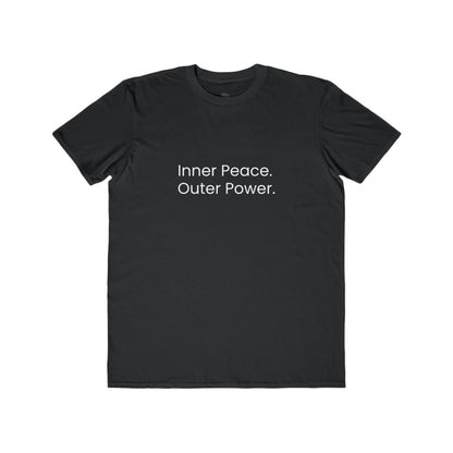 Inner Peace. Outer Power. Mens Tee — Minimalist Inspirational T-Shirt