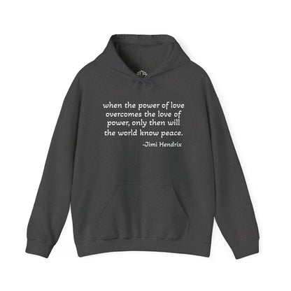 MOKSHA:11 Jimi Quote Unisex Heavy Blend™ Hooded Sweatshirt - Inspired Collective Store