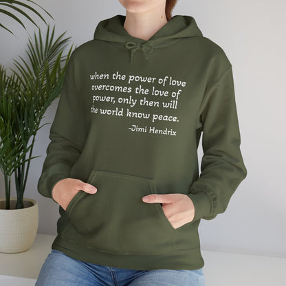 MOKSHA:11 Jimi Quote Unisex Heavy Blend™ Hooded Sweatshirt - Inspired Collective Store