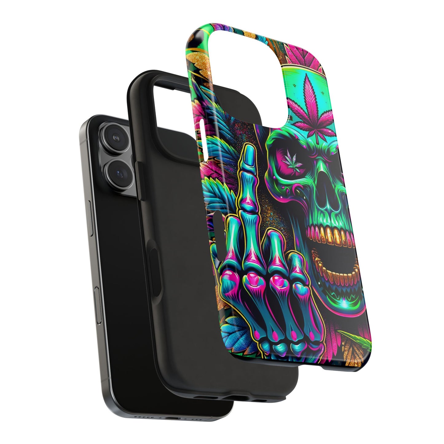 Neon Skull -Tough Phone Cases