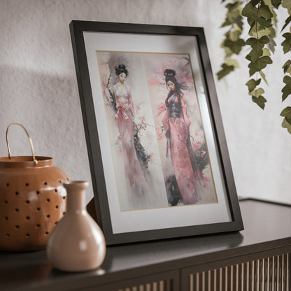 Cherry Blossom 1 -Framed Posters, Black - Inspired Collective Store