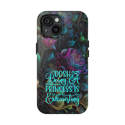 Whimsy Flower "Being a Princess is exhausting" -Tough Phone Cases for IPhone and Samsung - Inspired Collective Store