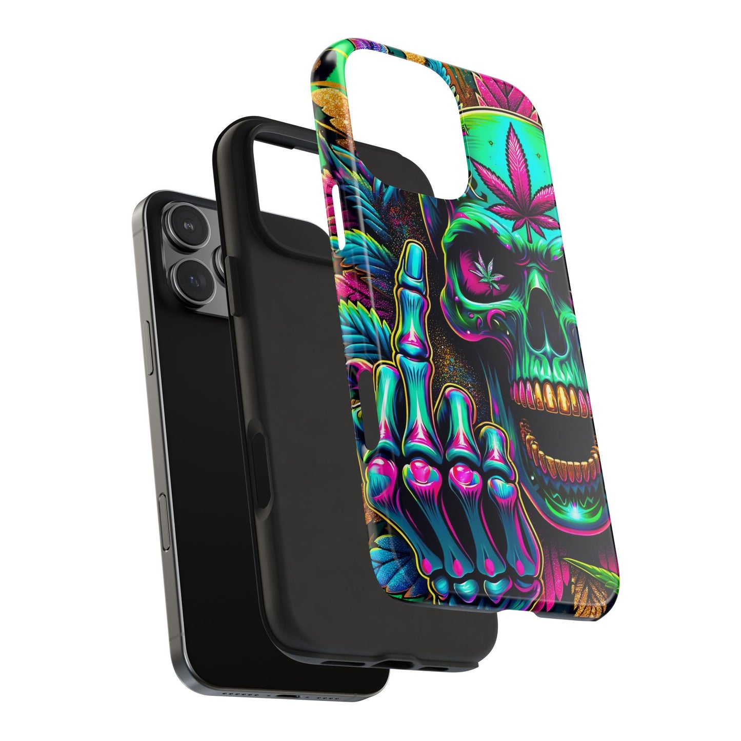 Neon Skull -Tough Phone Cases