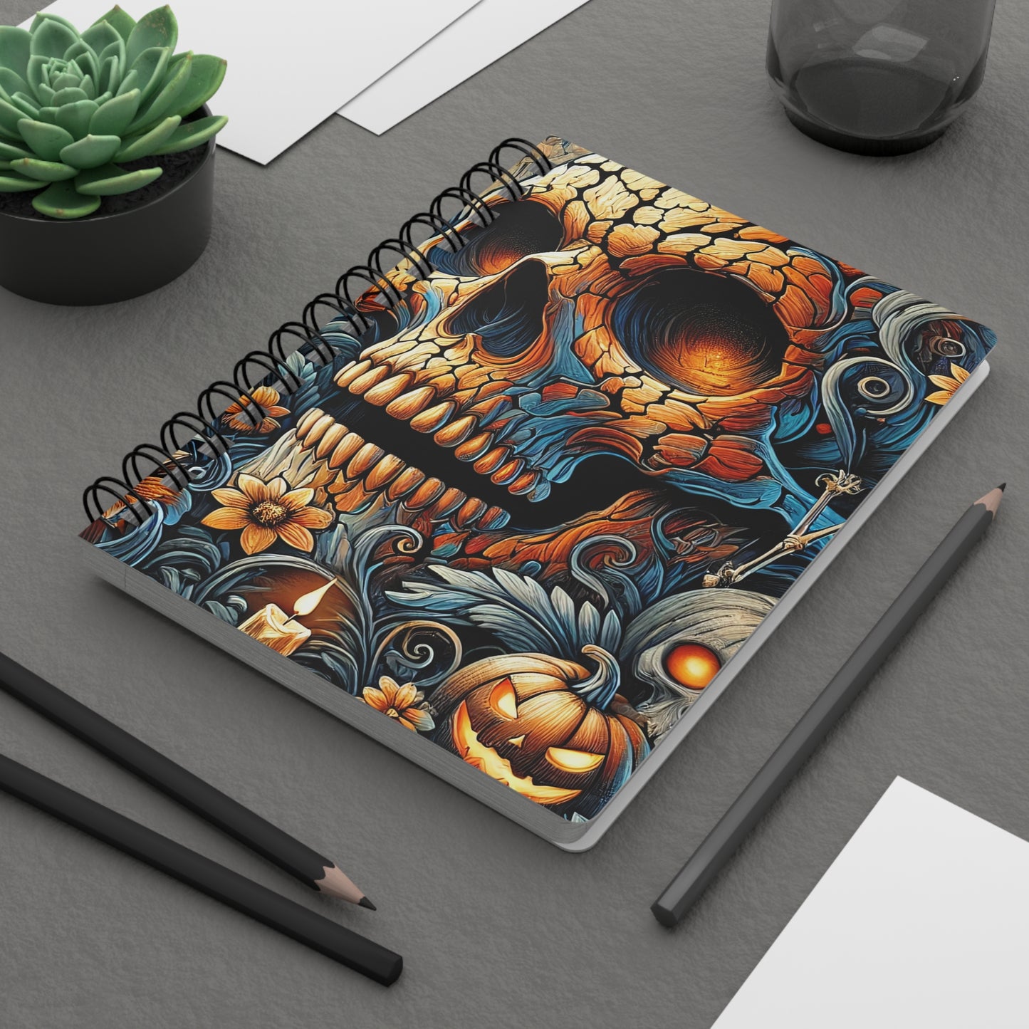 Halloween Themed Spiral Bound Journal - Inspired Collective Store