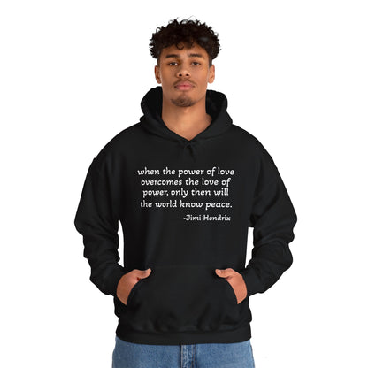 MOKSHA:11 Jimi Quote Unisex Heavy Blend™ Hooded Sweatshirt - Inspired Collective Store