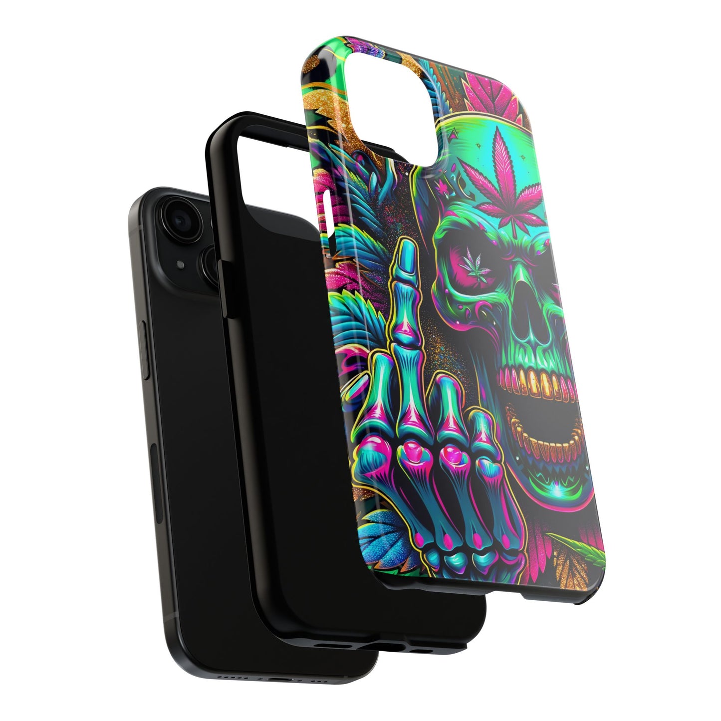 Neon Skull -Tough Phone Cases