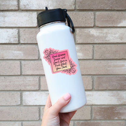 Real Women Swear Sticker